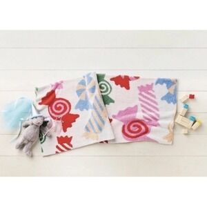 48"x58" Holiday Candy Knit Kids' Christmas Throw Blanket Pillowfort Target NEW!